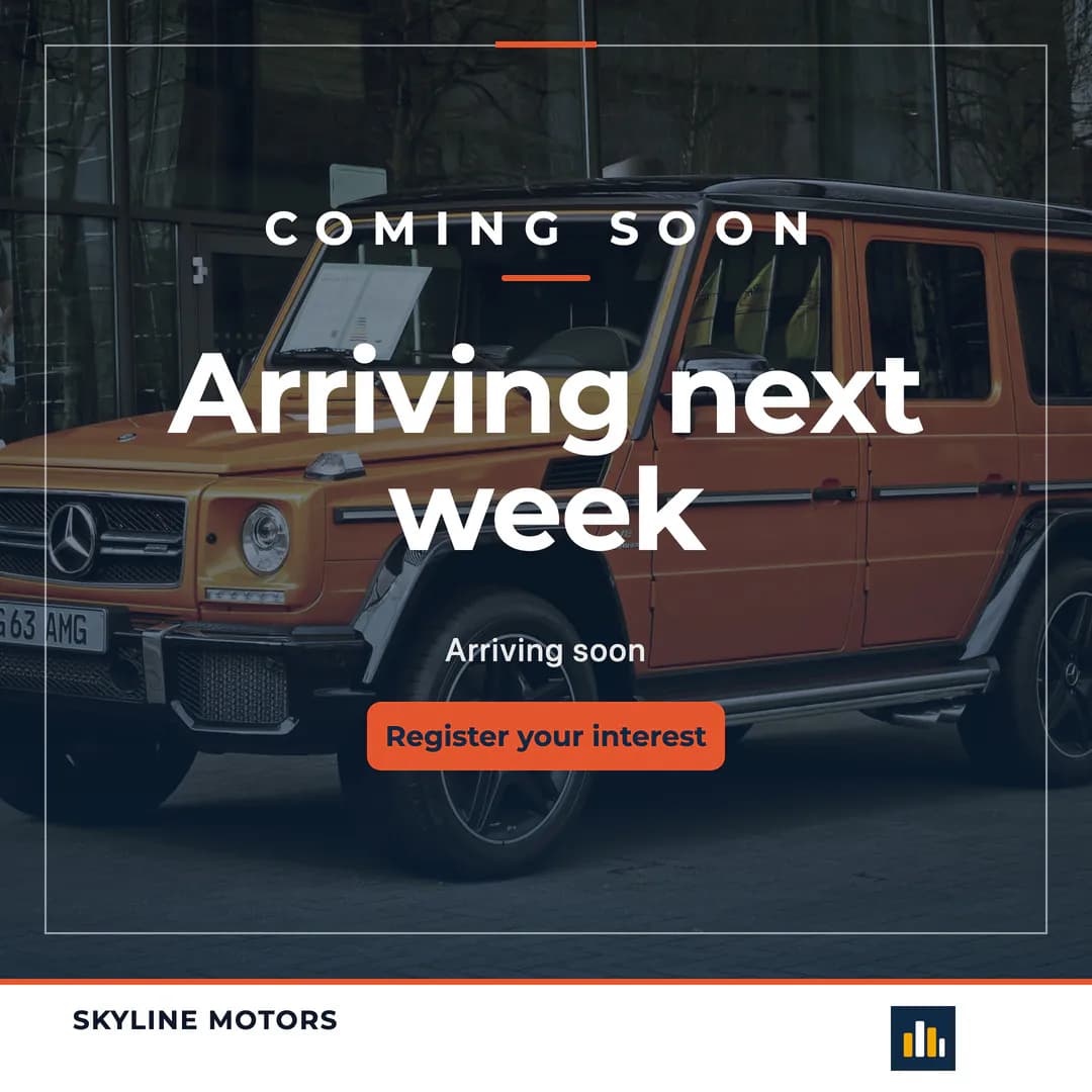 Coming soon teaser for a Mercedes-AMG G 63