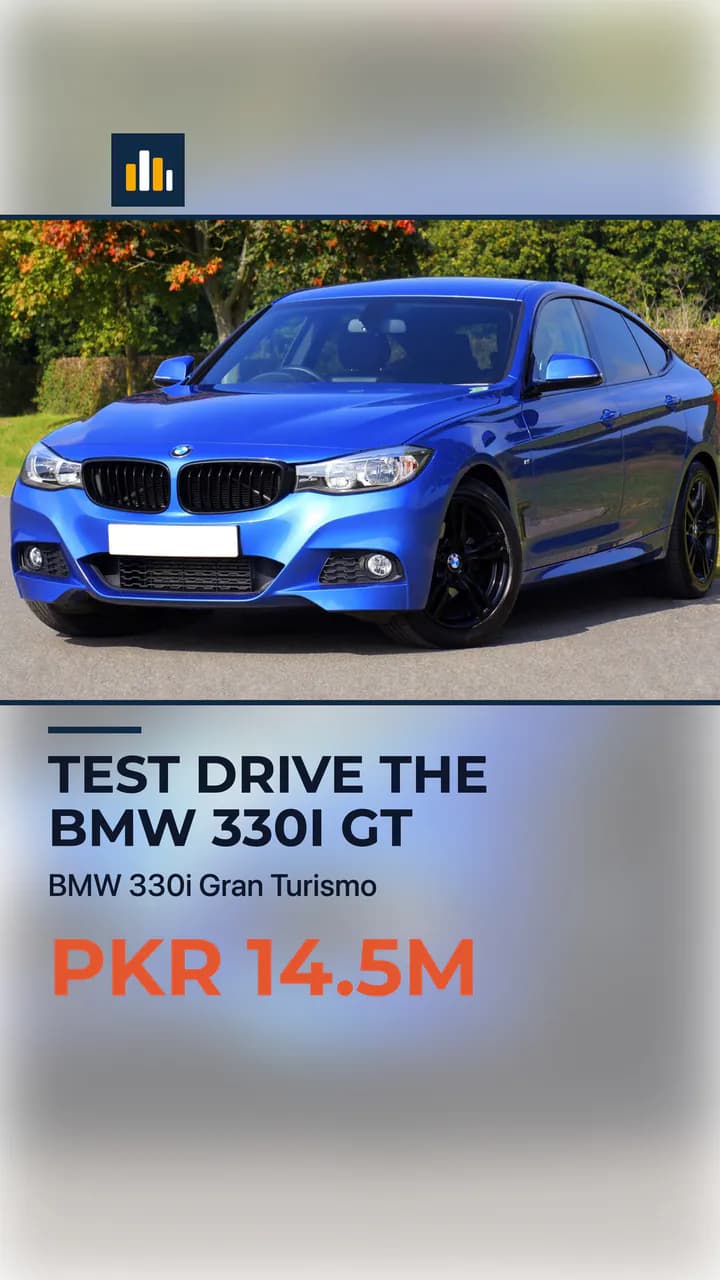 Cover of a three reasons to buy reel for a BMW 330i Gran Turismo