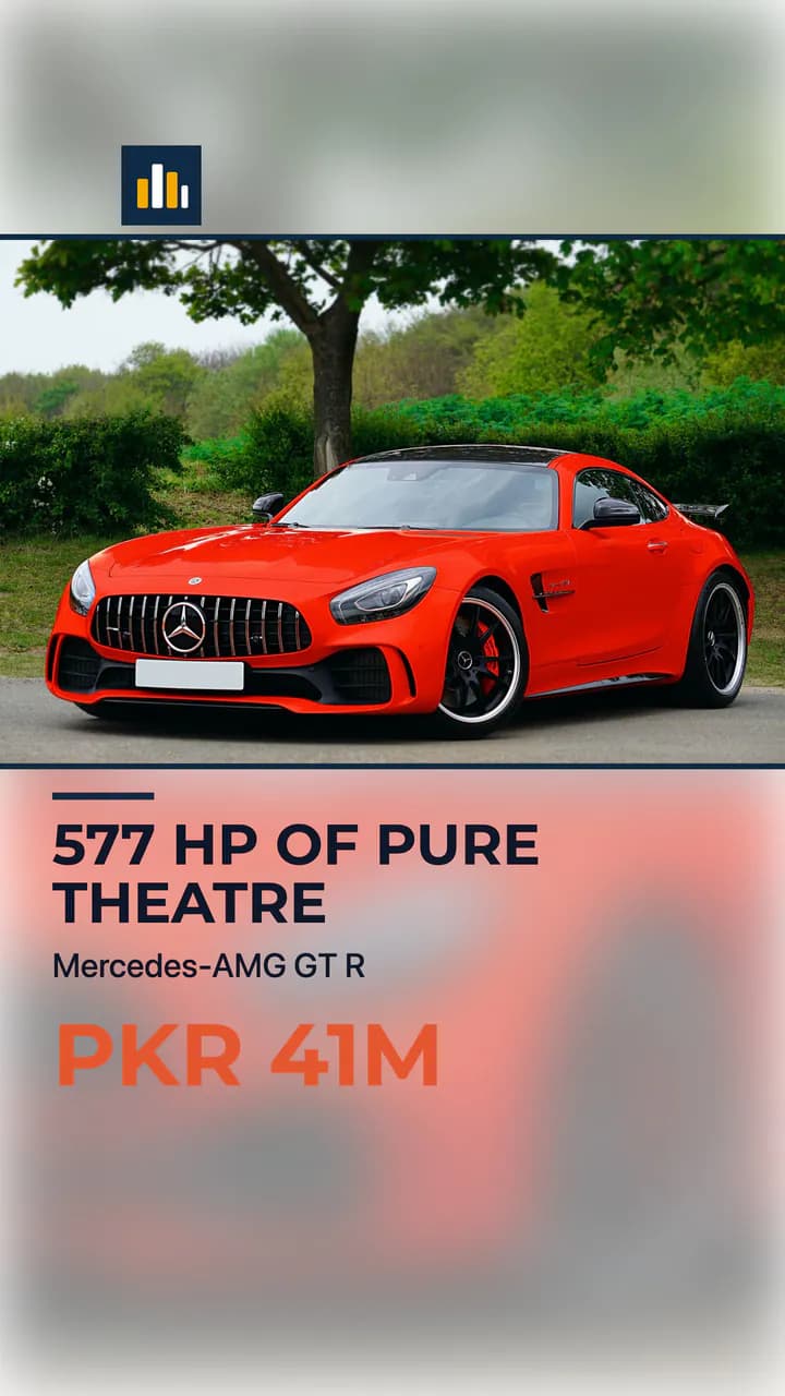 Cover of a photo walkaround reel for a Mercedes-AMG GT R
